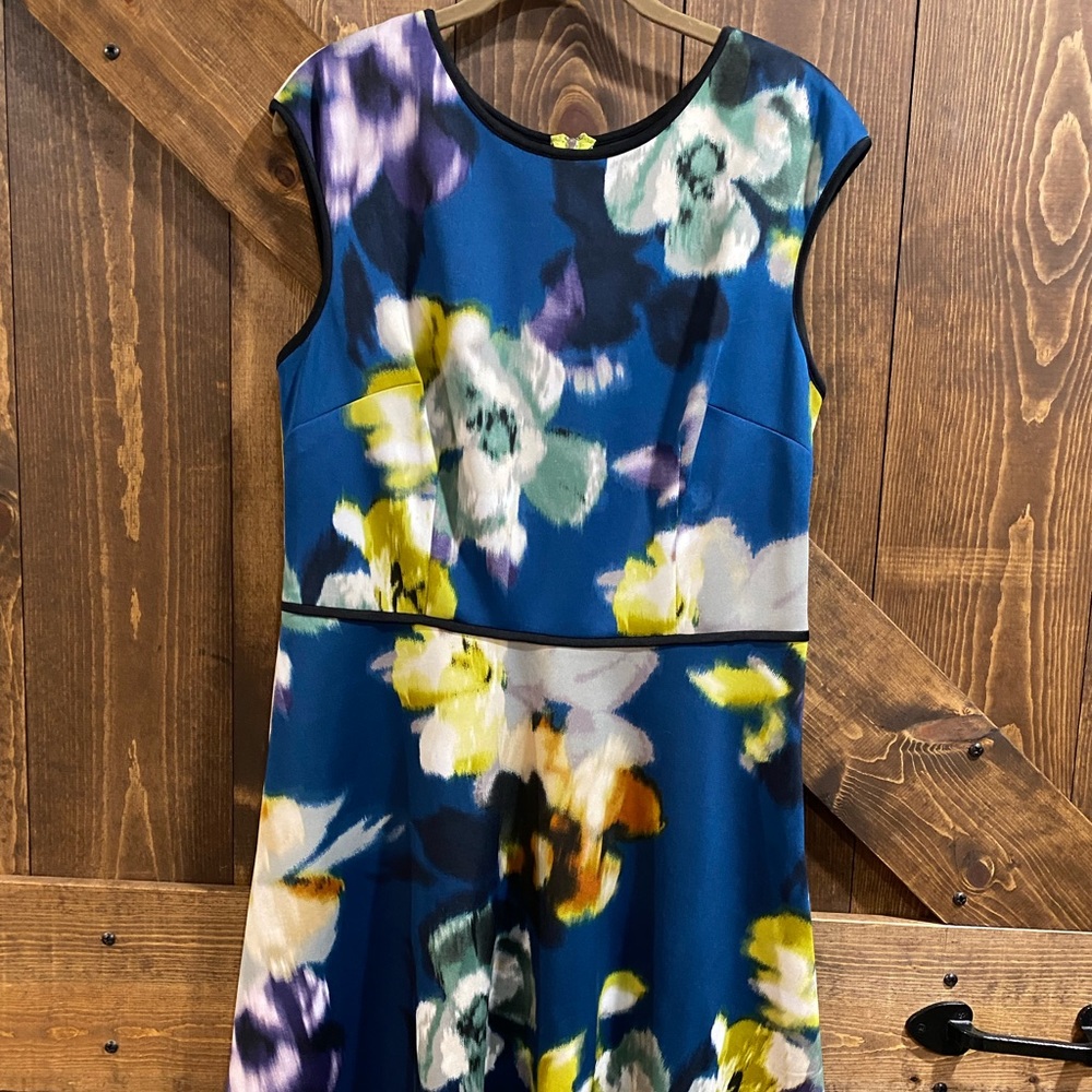Dress Barn Blue Floral Maxi Dress
